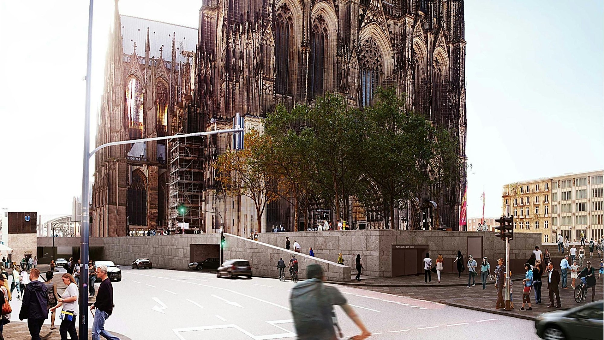 So soll der Dom-Sockel nach der Neugestaltung aussehen