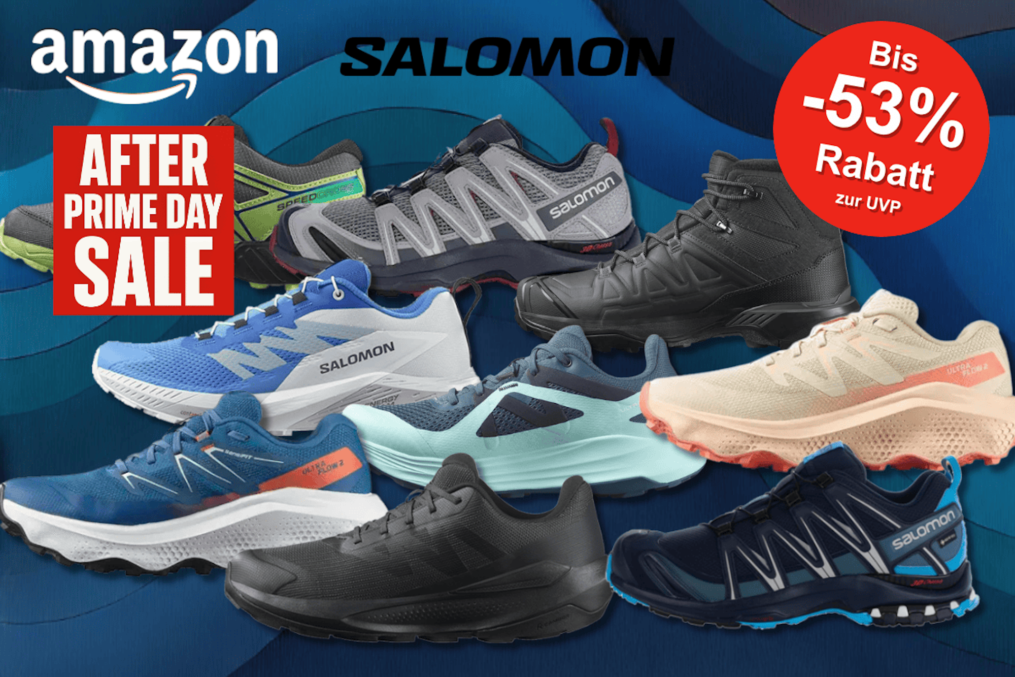 Darstellung von Salomon Sneaker im Sale bei Amazon.