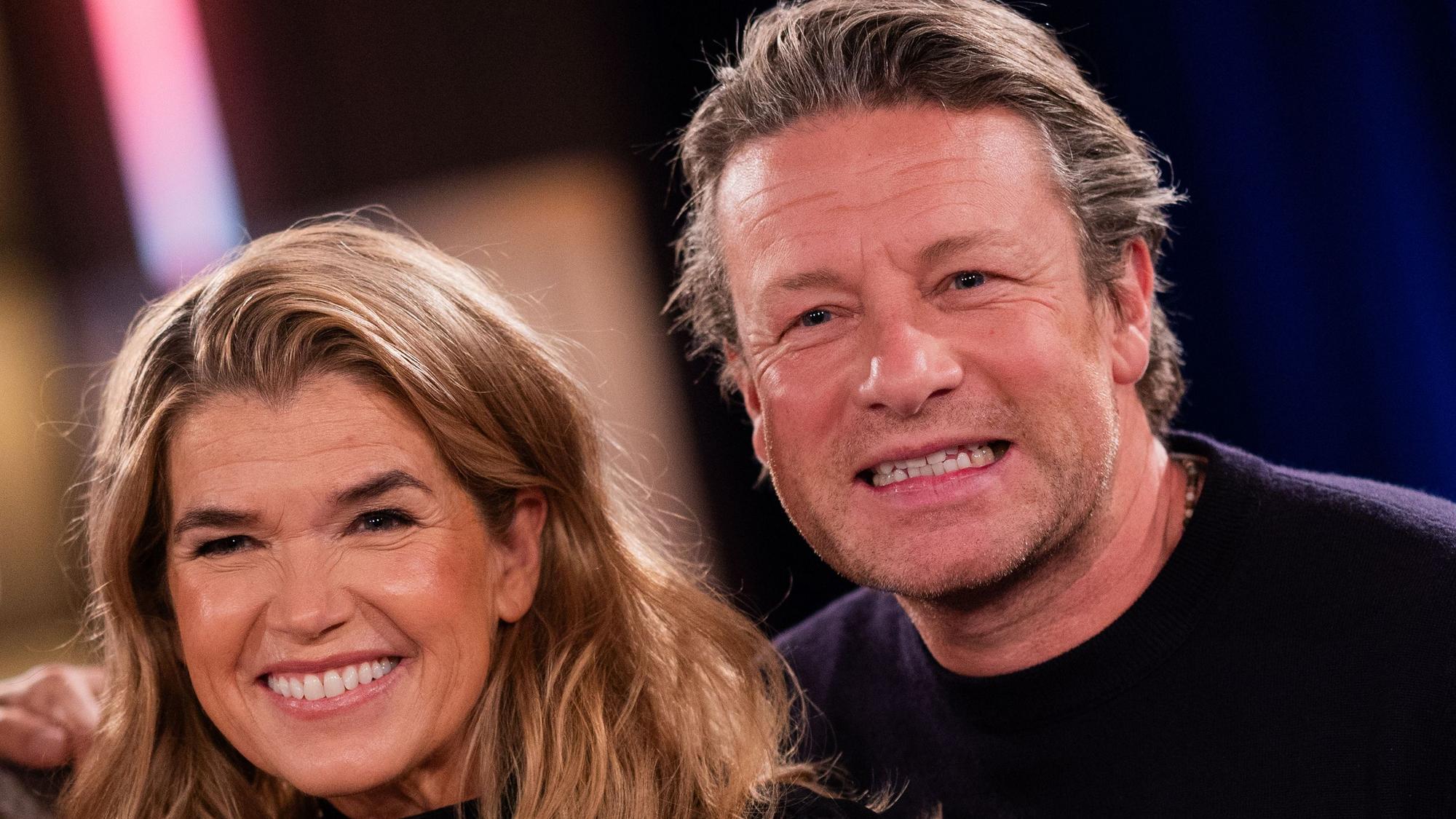 Anke Engelke und Jamie Oliver in der Talkshow „Kölner Treff“