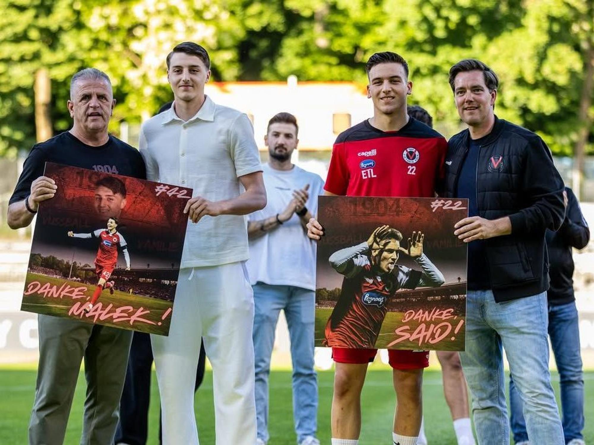 Abschied von Said und Malek El Mala am 11. Mai 2025 bei Viktoria Köln.
