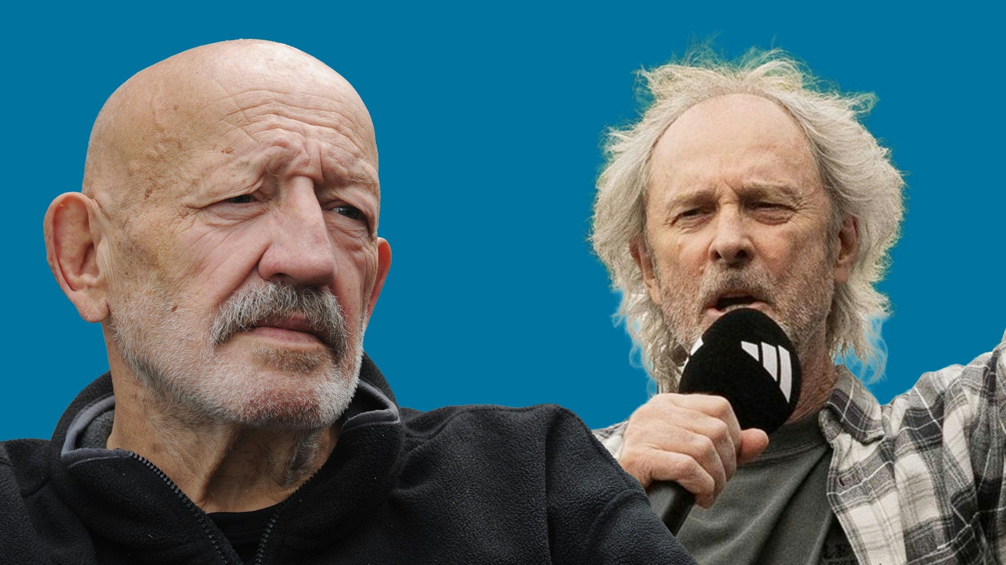 Jürgen Zeltinger und Wolfgang Petry waren zusammen im Tonstudio