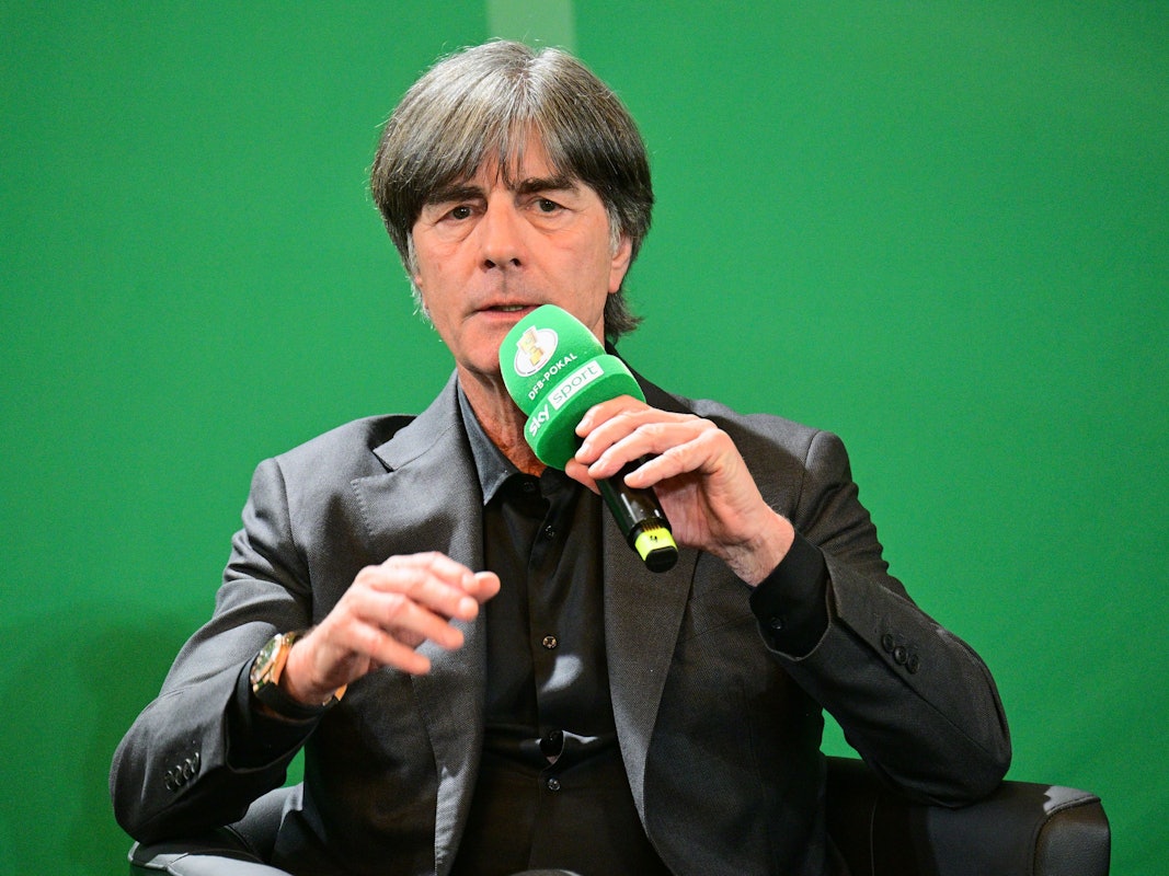 Joachim Löw bei einem TV-Interview.