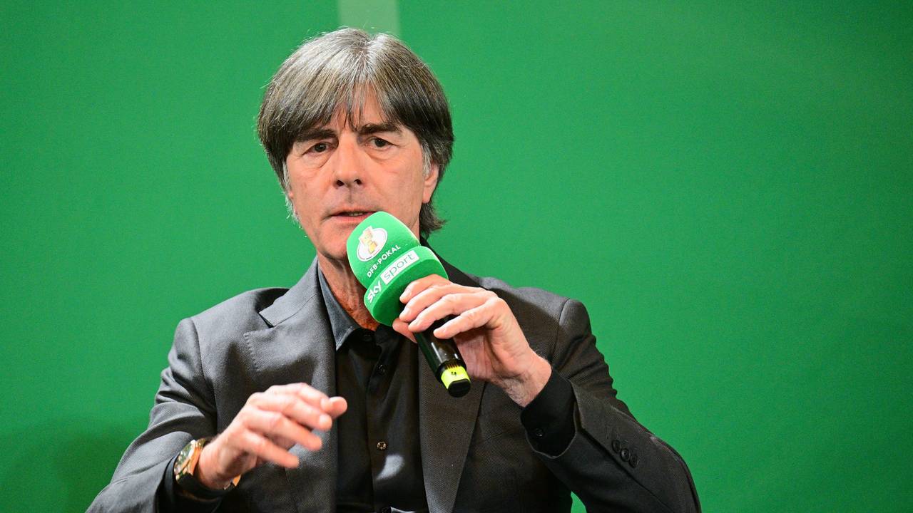 Joachim Löw bei einem TV-Interview.