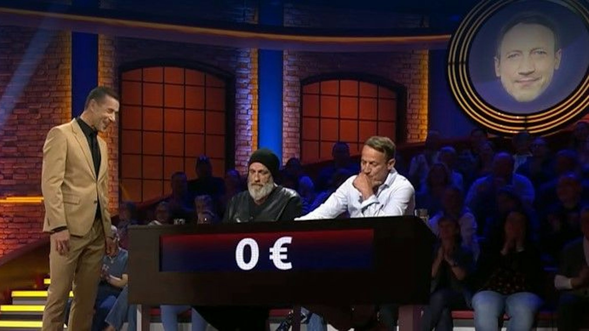 Während der Show „Wer weiß denn sowas? XXL“ mit Wotan Wilke Möhring