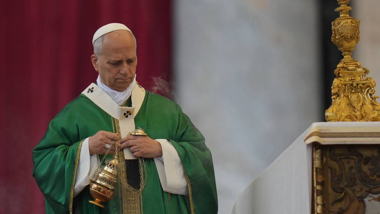 Papst Leo XIV. bei einer Messe im Petersdom.