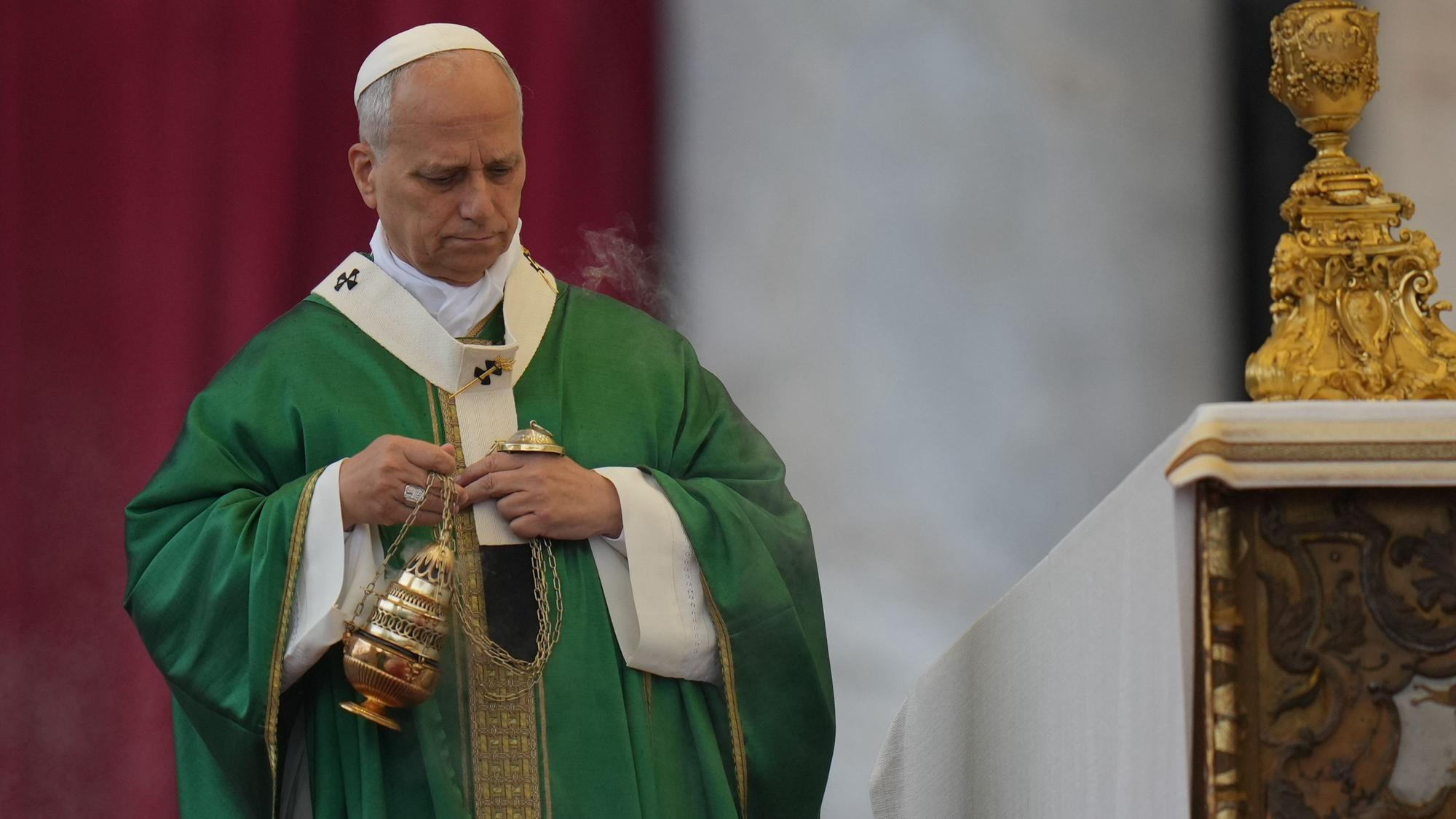 Papst Leo XIV. bei einer Messe im Petersdom.