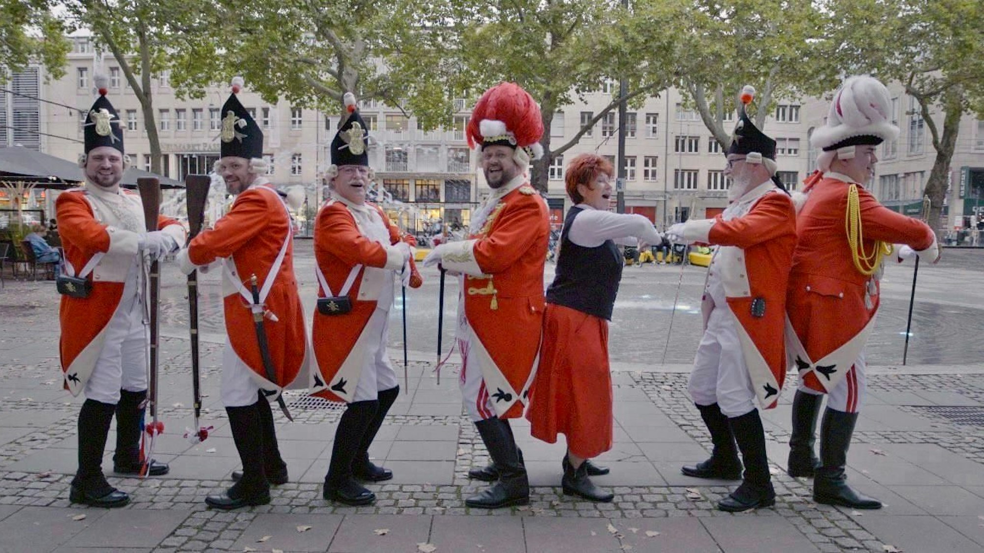 Marita Köllner und Dirk Wissmann beim Videodreh.
