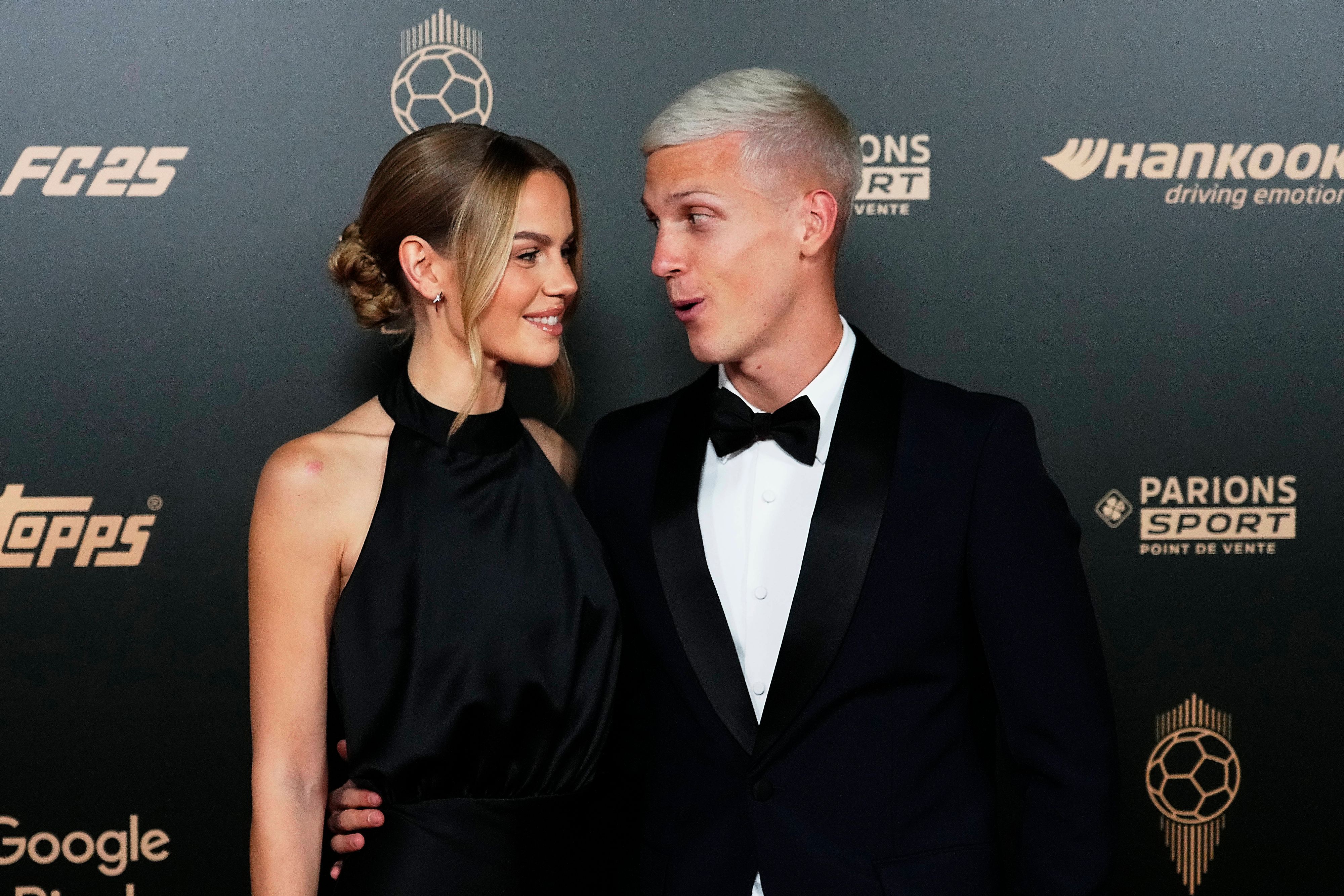 Dani Olmo und seine Freundin Laura Abla bei der Ballon D'or-Verleihung in Paris.