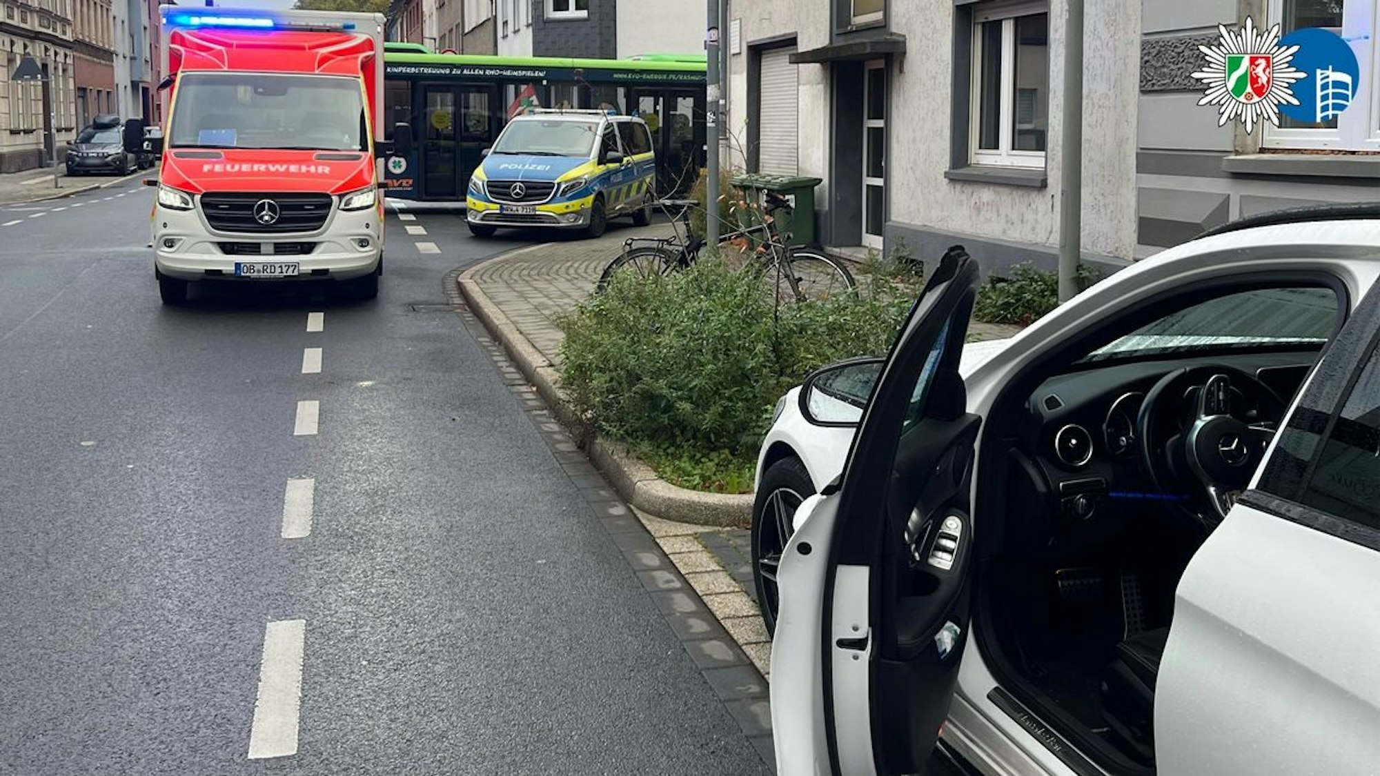 Blaulicht eines Polizeiautos.