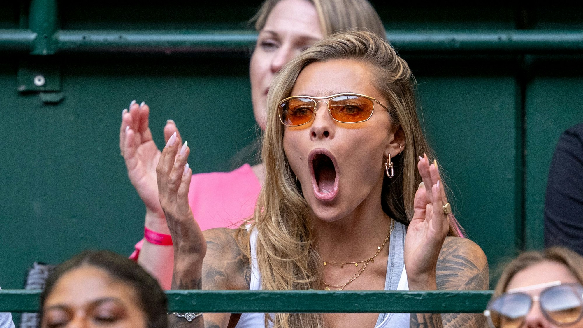 Sophia Thomalla feuert ihren Freund Alexander Zverev an.