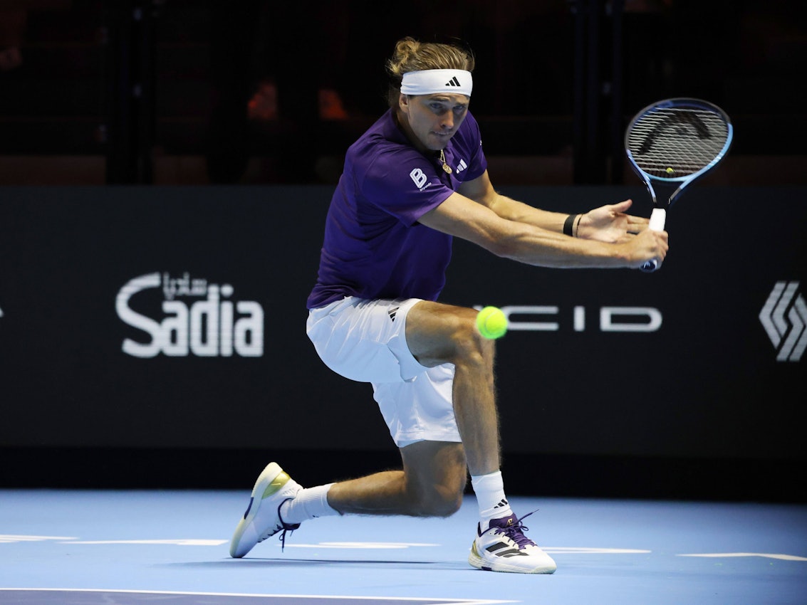 Alexander Zverev in Aktion.