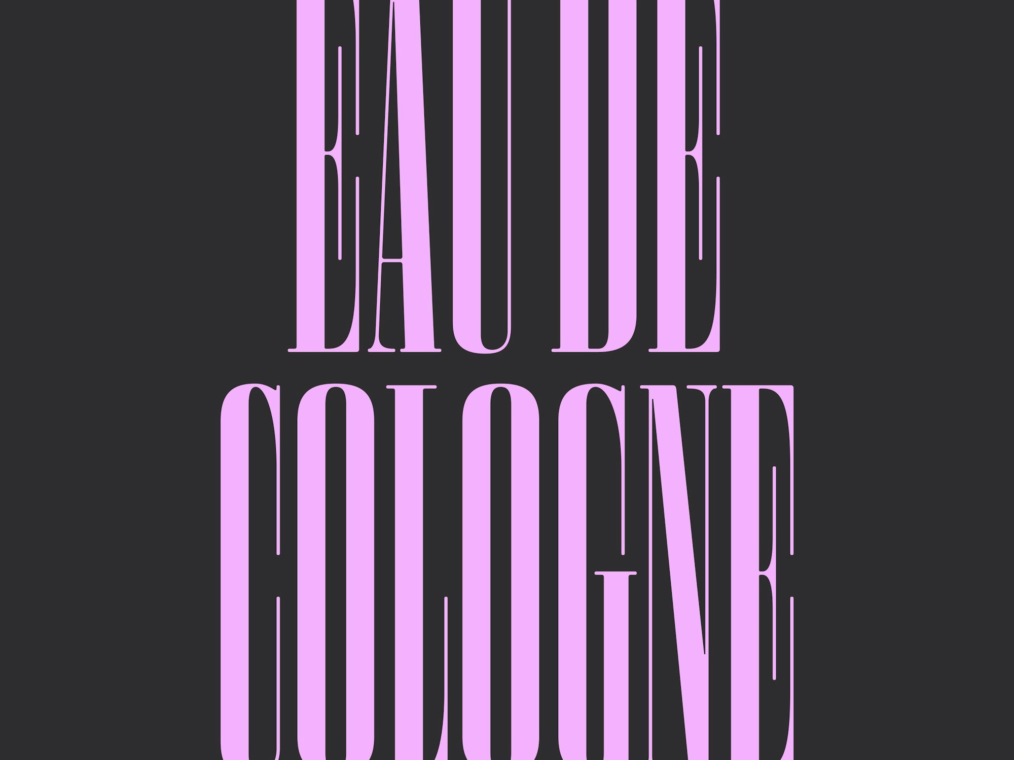 Foto vom Cover der Cat Ballou-Single „Eau de Cologne“.