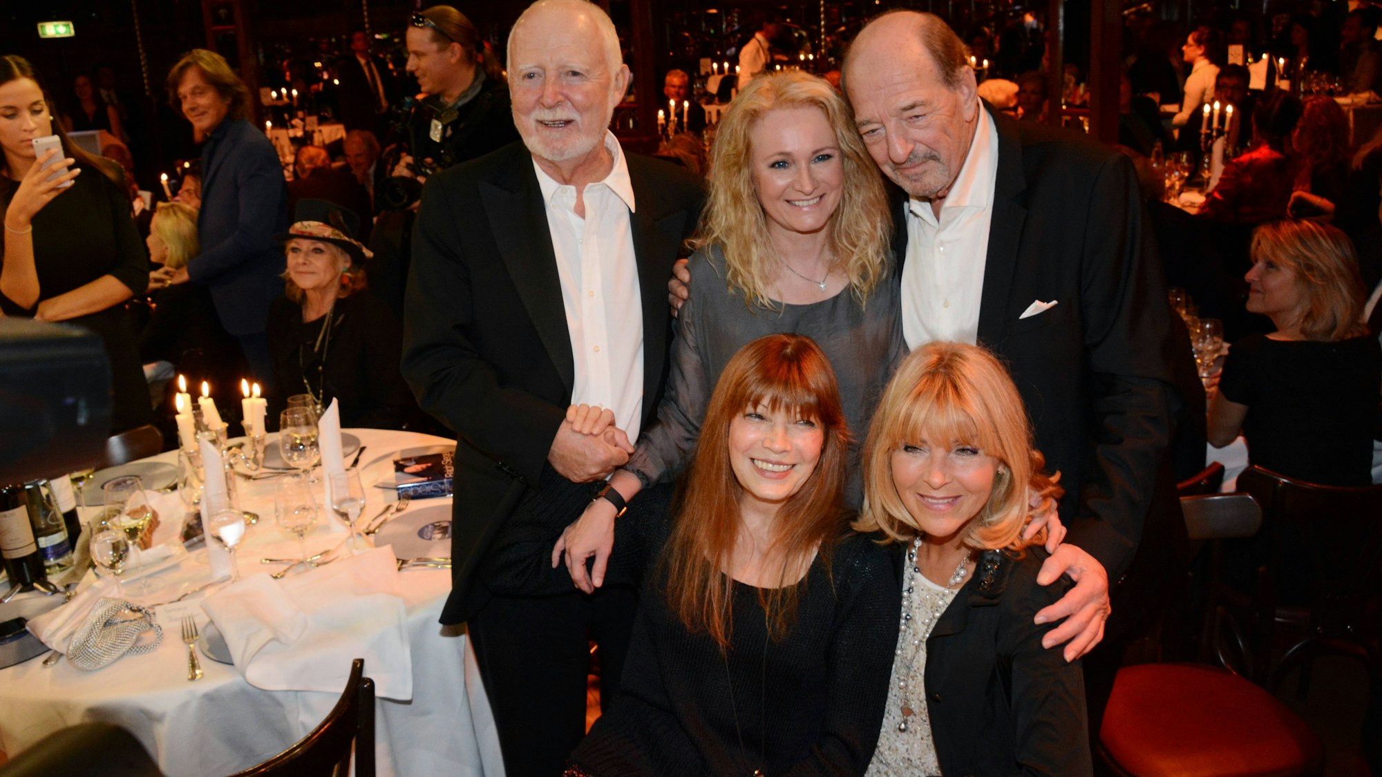 Bernd Meinunger Katja Epstein Nicole Lena Valaitis Ralph Siegel Muenchen 30.09.15 Im Schuhbecks Teatro 70 Geburtstagsfeier von R. Siegel