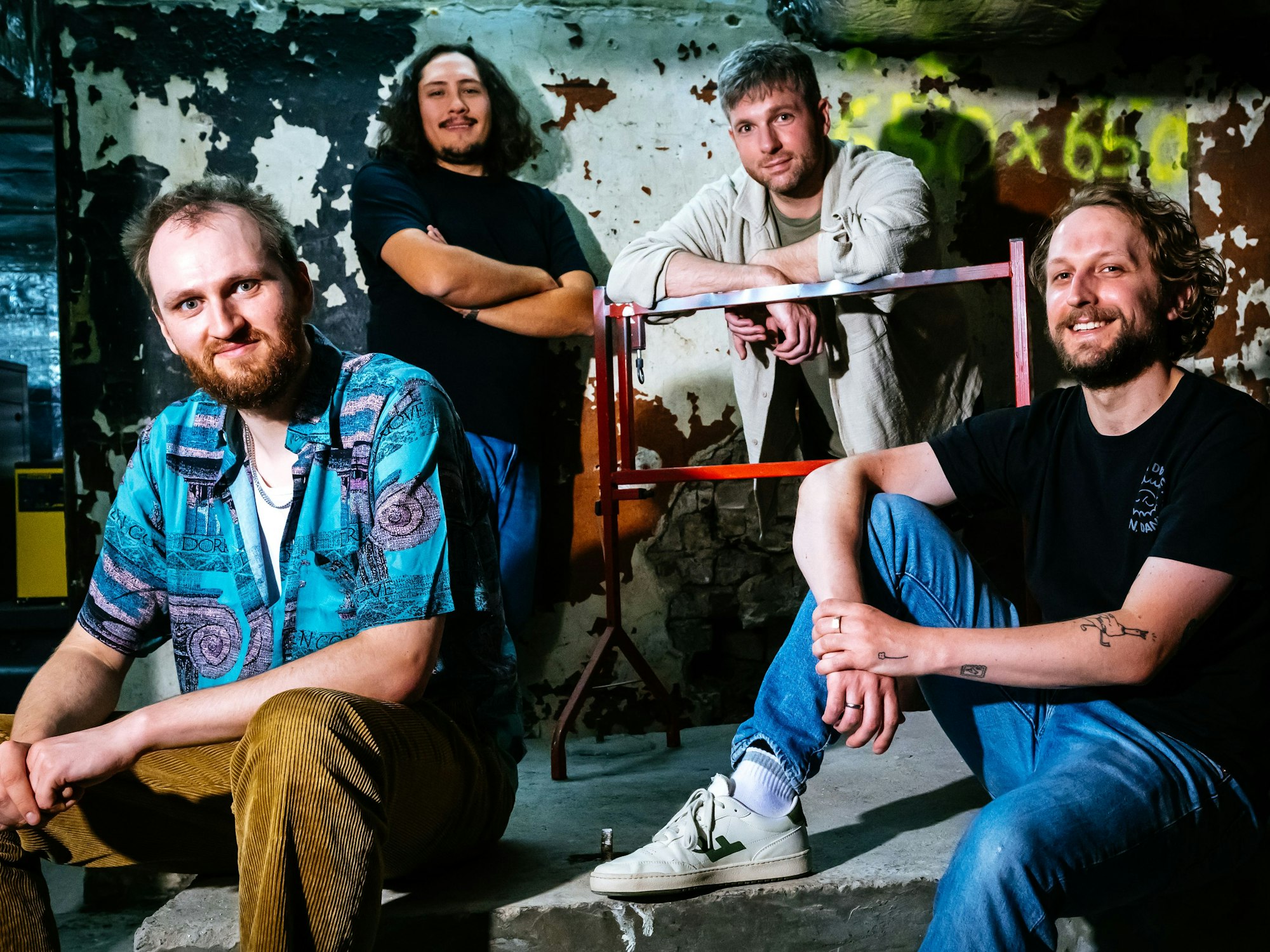 Bandfoto der Punkrock-Gruppe Stress.