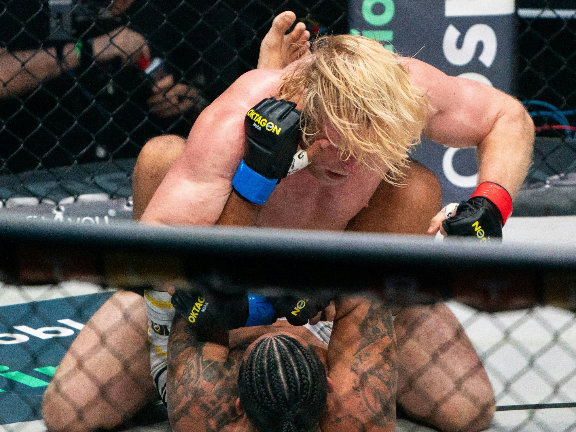 Frederic Vosgröne beim Kampf gegen Fabio Moraes.