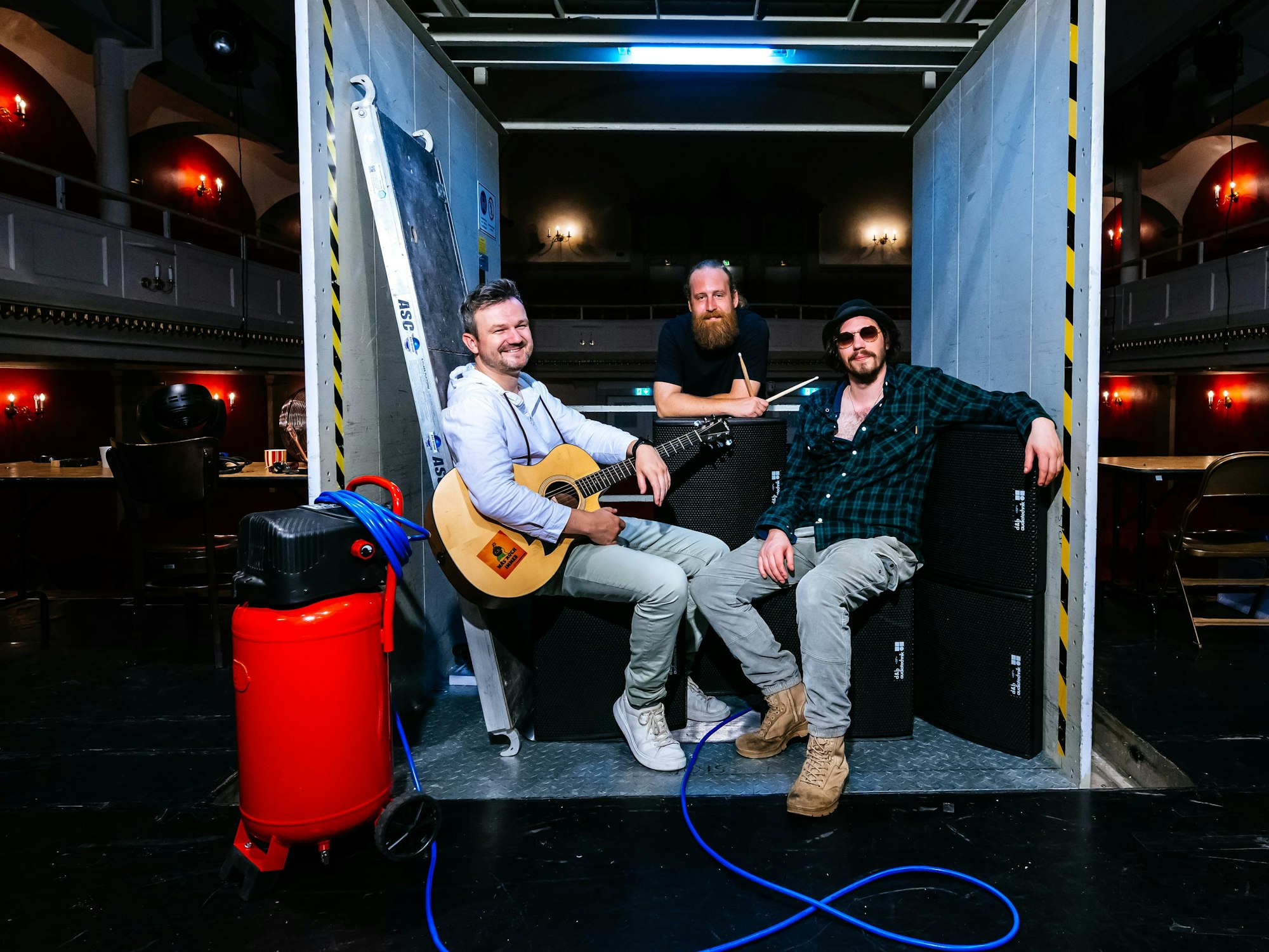 Bandfoto der Gruppe Was auch immer.