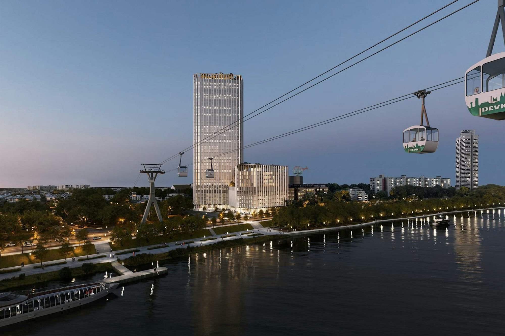 So sieht der Sieger des Architektenwettbewerbs für das DEVK-Hochhaus aus.