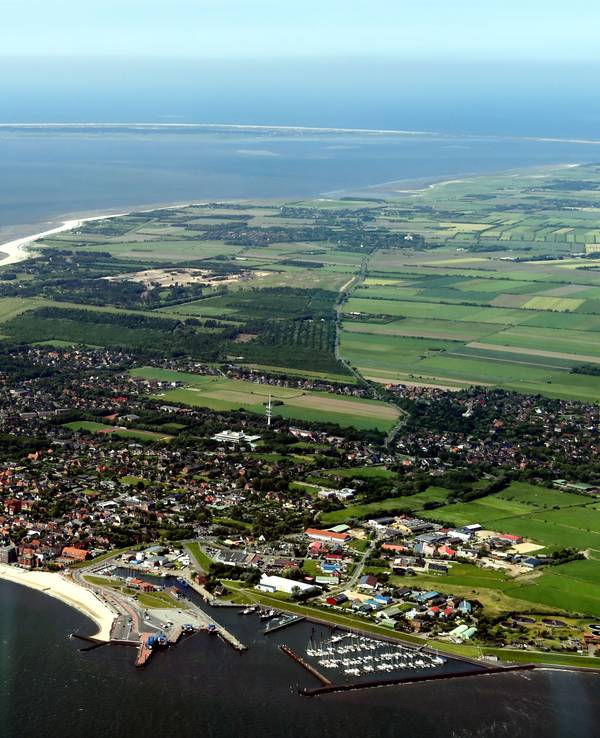 Luftaufnahme einer Insel
