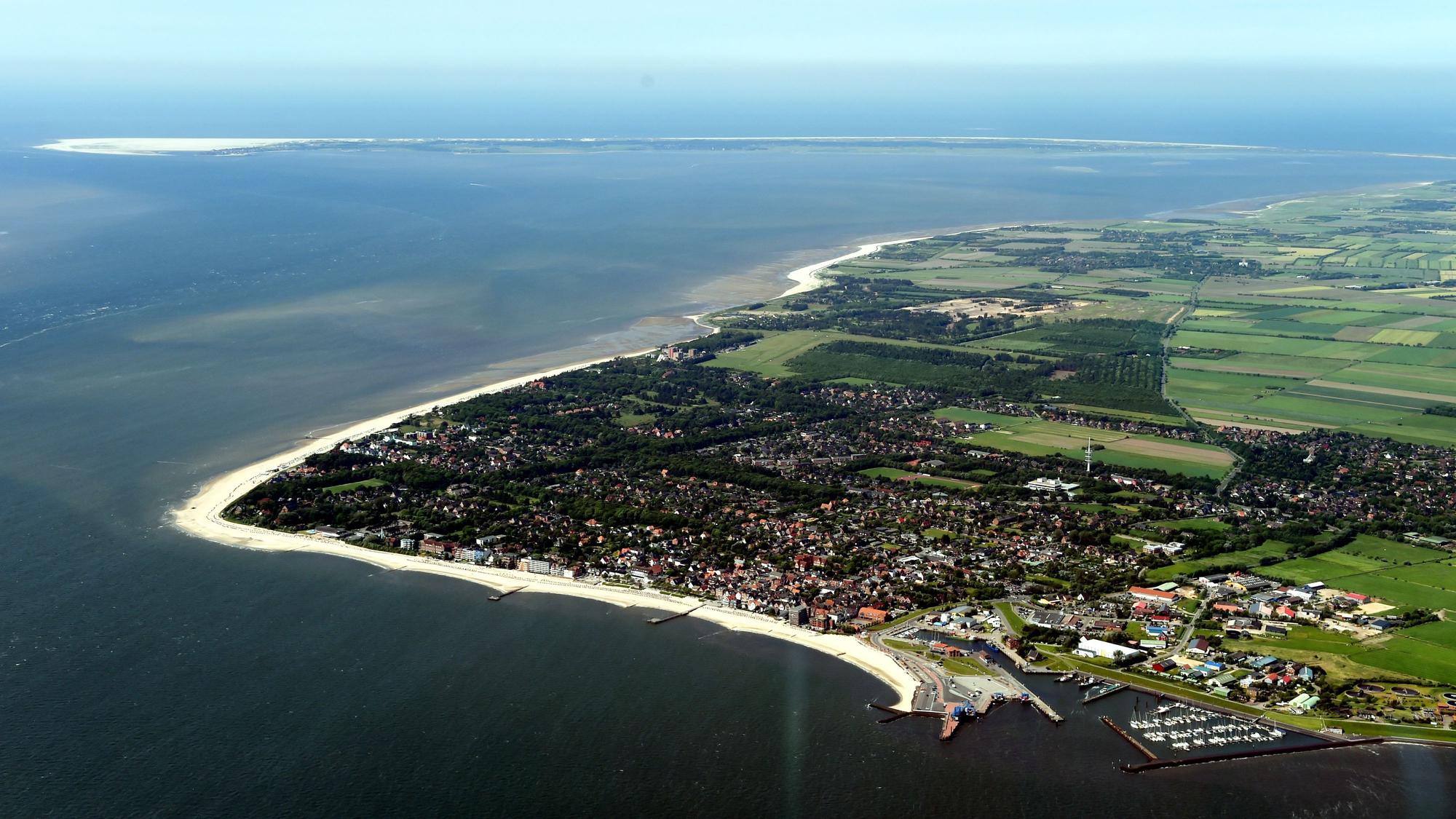 Luftaufnahme einer Insel