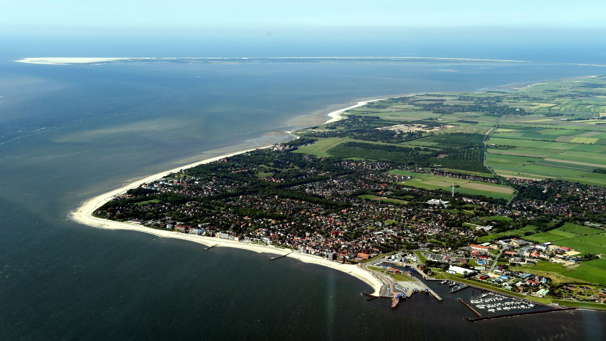 Luftaufnahme einer Insel