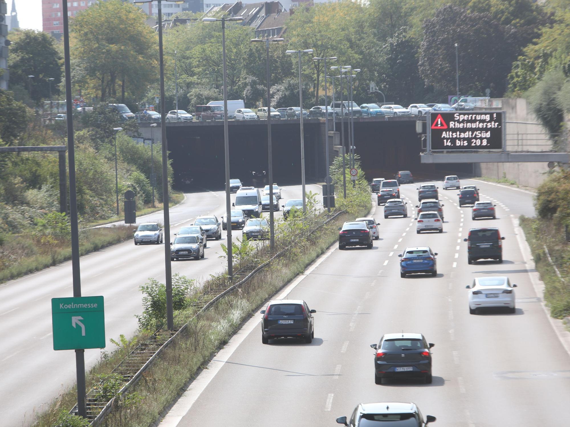 Der Straßentunnel Herkulesstraße ist die Verlängerung der A57.