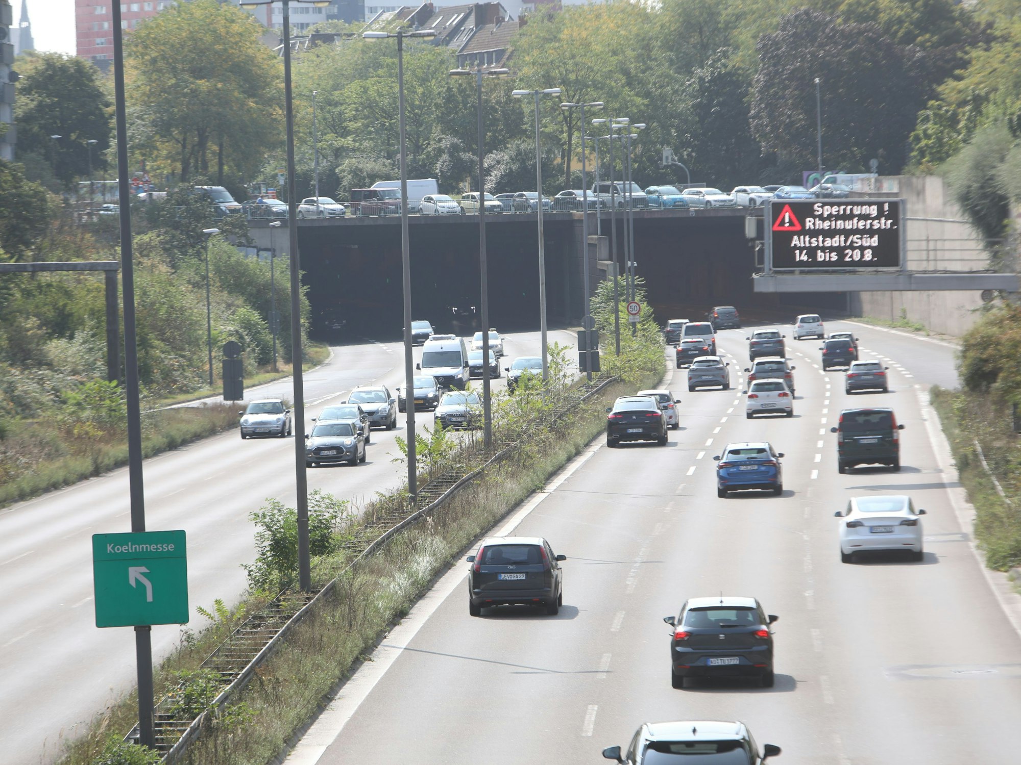 Der Straßentunnel Herkulesstraße ist die Verlängerung der A57.
