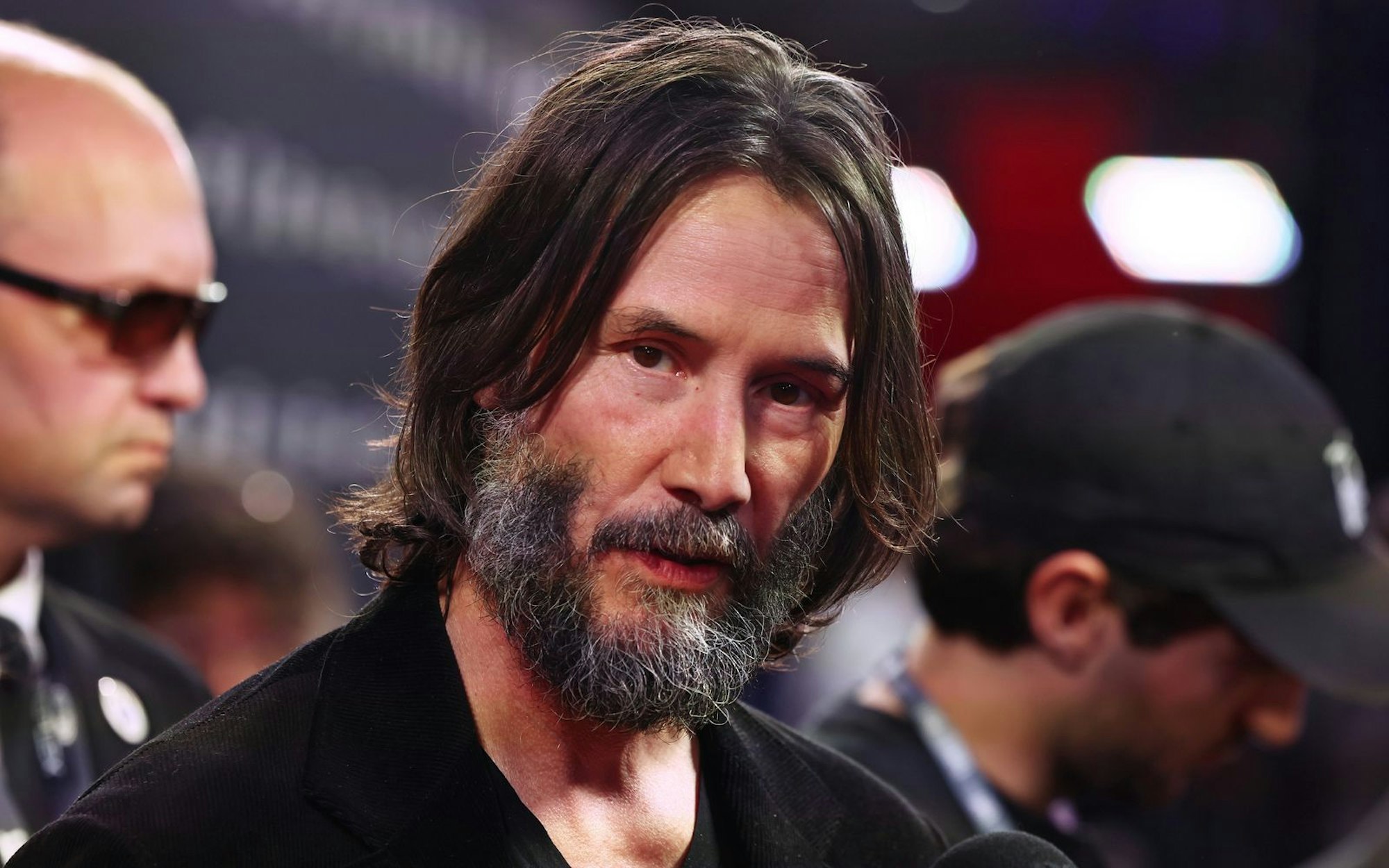 Spiritueller Superstar: Keanu Reeves bei der Premiere seines Films „Good Fortune“ in Toronto. (Bild: 2025 Getty Images/Jemal Countess)