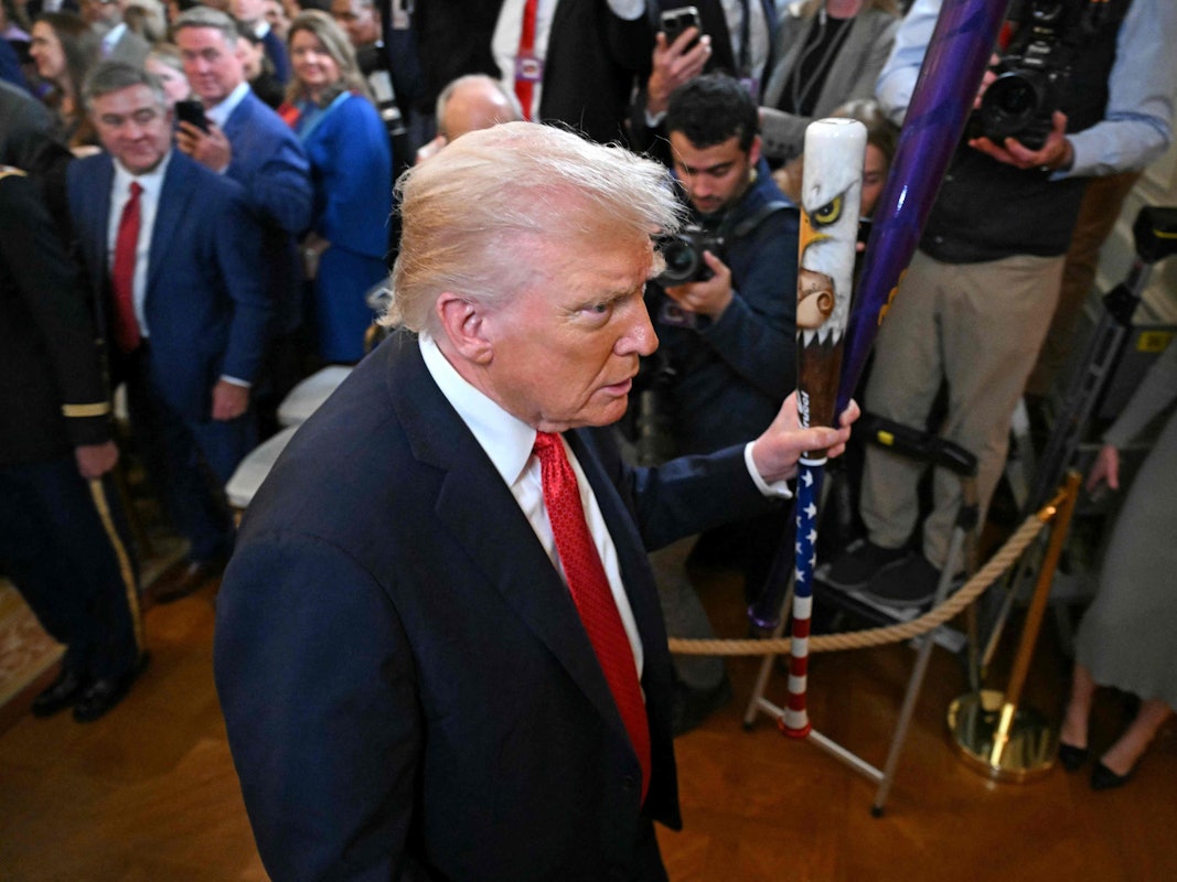 US-Präsident Donald Trump am 20. Oktober 2025 im Weißen Haus in Washington: Seine Umbaumaßnahmen des Ostflügels sorge für einige Wut.