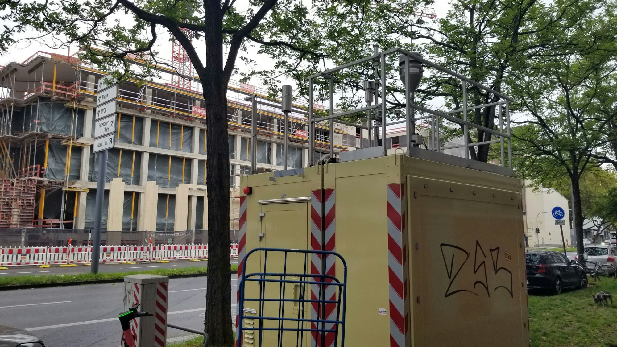 Schlechte Luft in NRW wurde nur an dieser Station an der Turiner Straße gemessen.