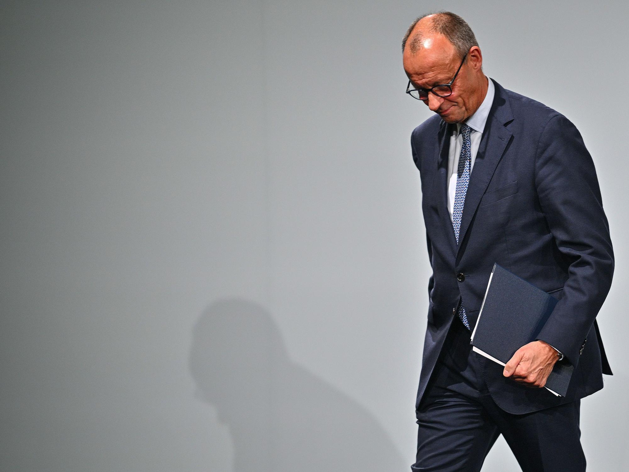 Bundeskanzler Friedrich Merz am 21. Oktober beim Spatenstich zum IPAI Campus in Heilbronn.