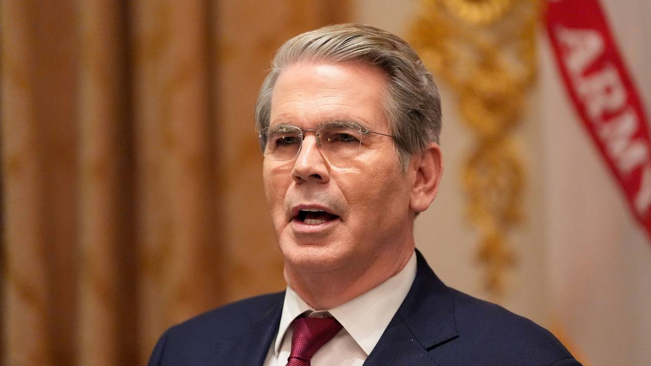 US-Finanzminister Scott Bessent spricht.