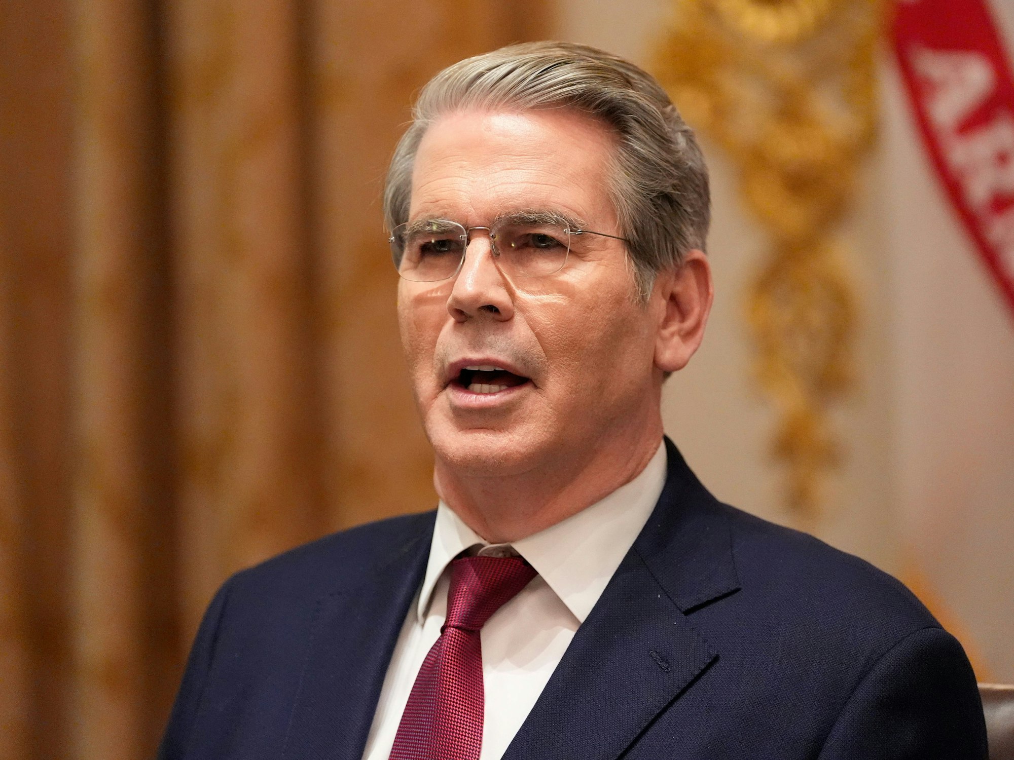 US-Finanzminister Scott Bessent spricht.