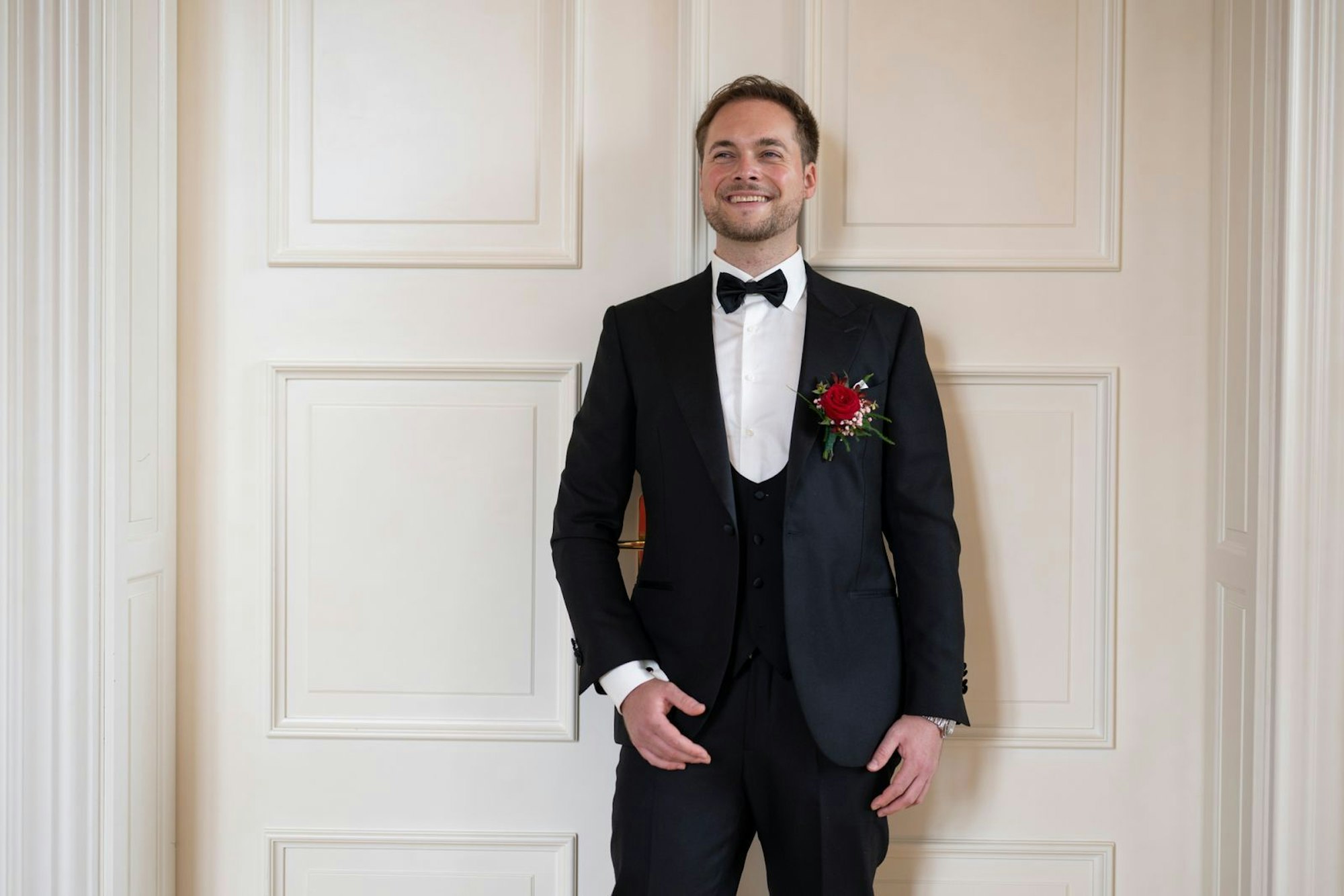 Marlon freut sich auf seine Zukünftige. (Bild: Joyn / Markus Hertrich)