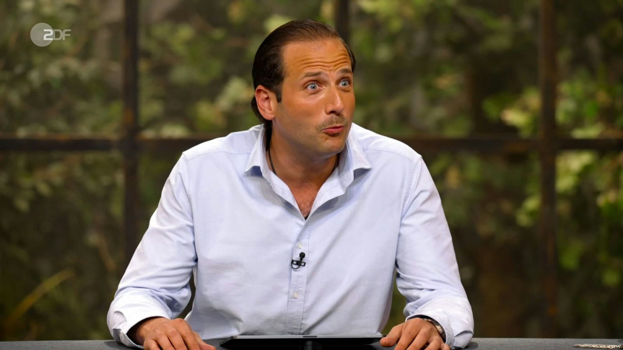 Im Händlerraum war die Begeisterung groß - unter anderem bei Julian Schmitz-Avila (Bild), der über den Einkaufspreis staunte ... (Bild: ZDF)