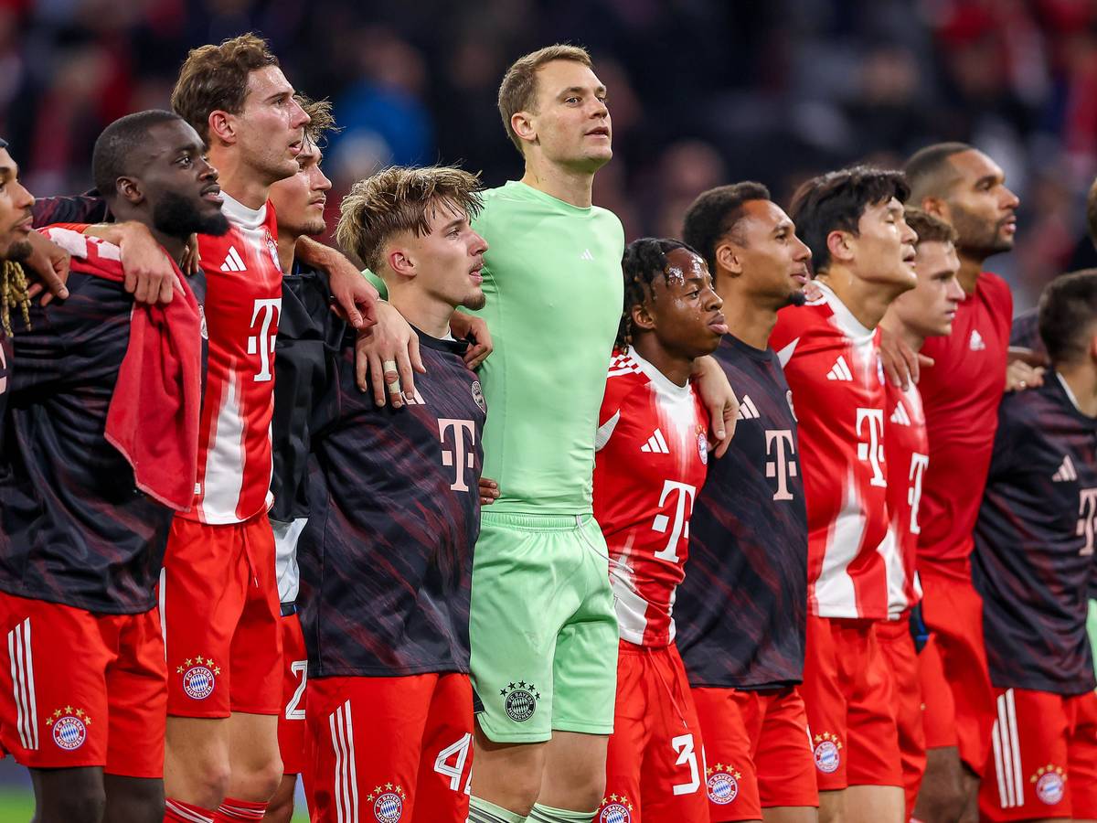 Die Stars des FC Bayern München nach dem Spiel in der Champions League gegen den FC Brügge.