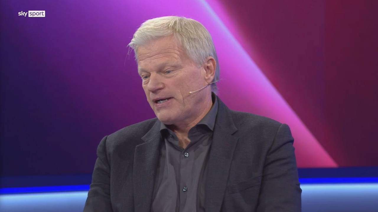 Oliver Kahn spricht beim Sky-Talk „Triple“.