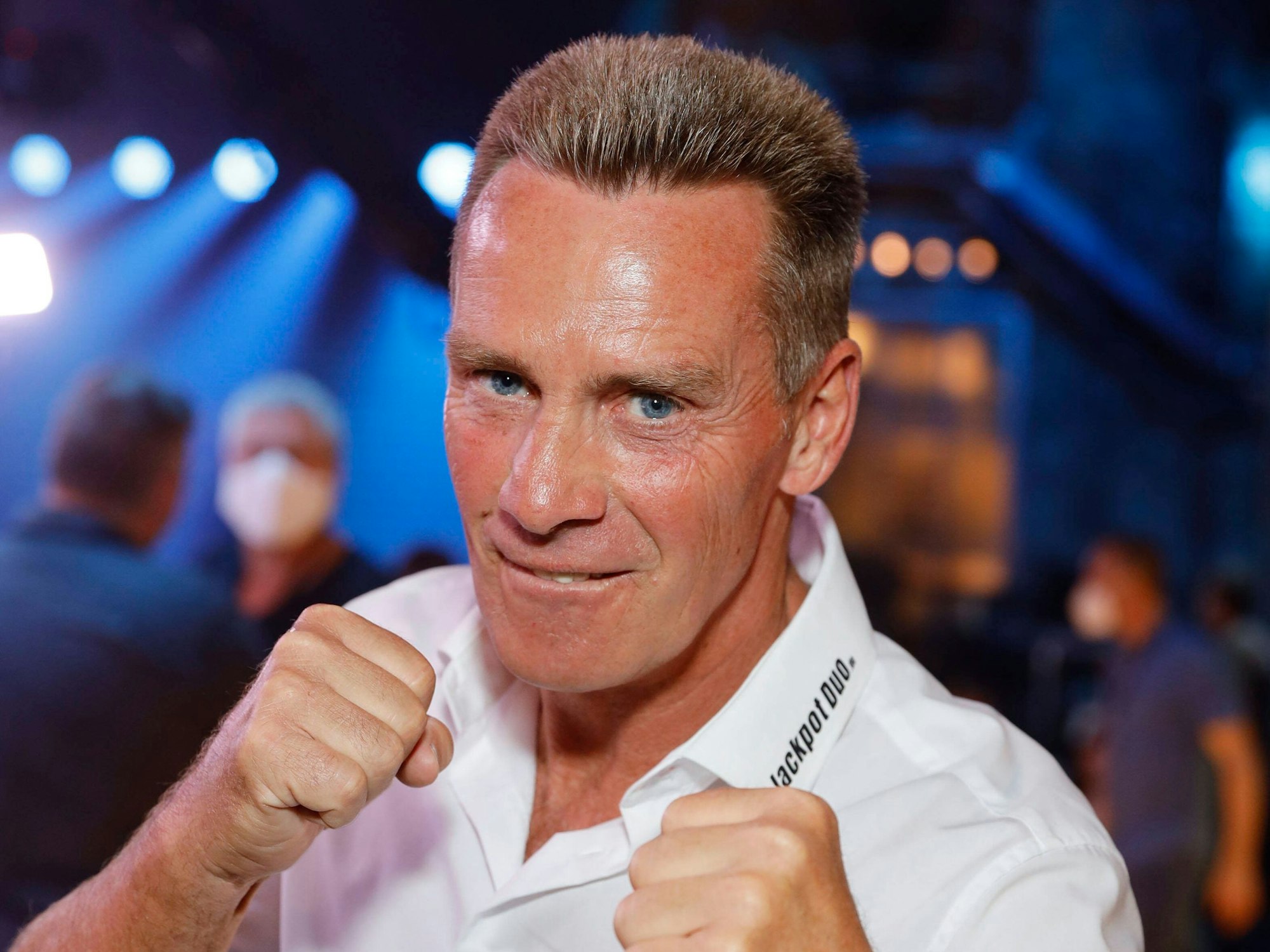 Jürgen Milski in Box-Position