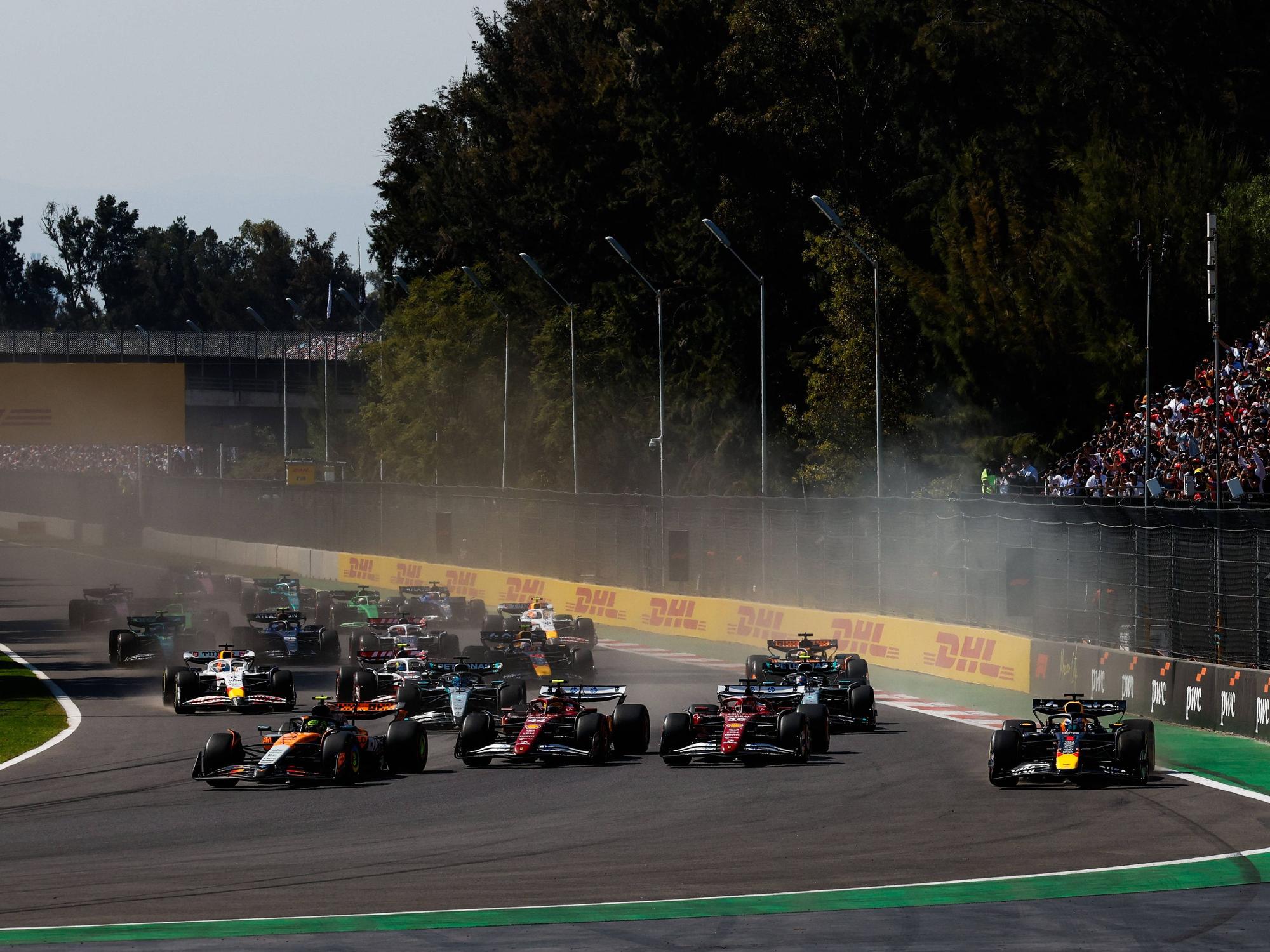 Das Rennen der Formel 1 in Mexiko.