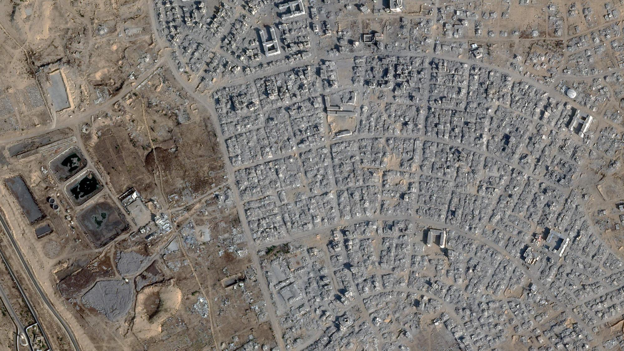 Dieses am 27. Oktober veröffentlichte Satellitenfoto zeigt Rafah im südlichen Gazastreifen.