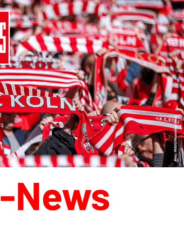 Fans des 1. FC Köln feiern im RheinEnergieStadion