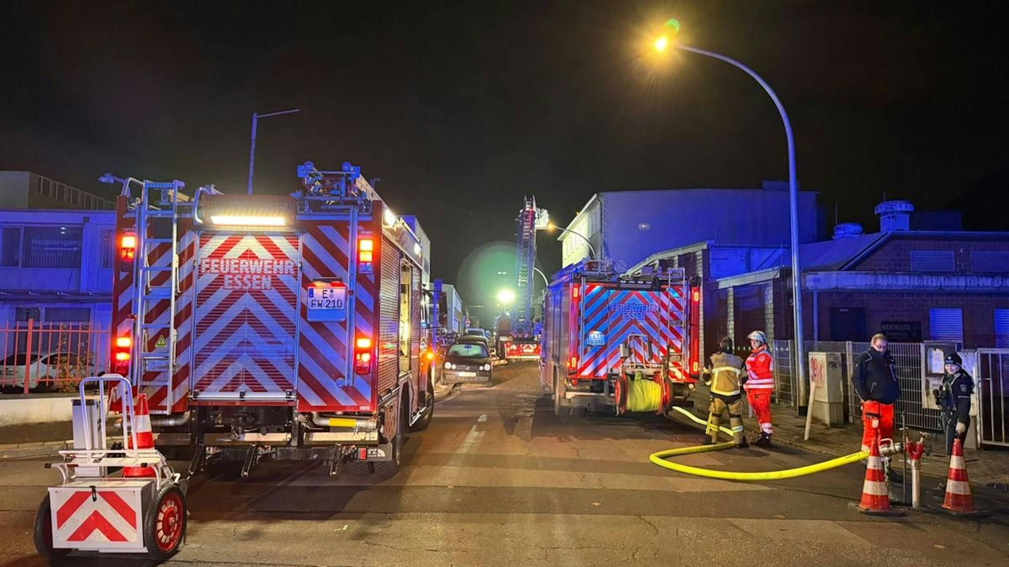 Brand in leerstehendem Gebäude, Maxstraße Essen (Symbolfoto)