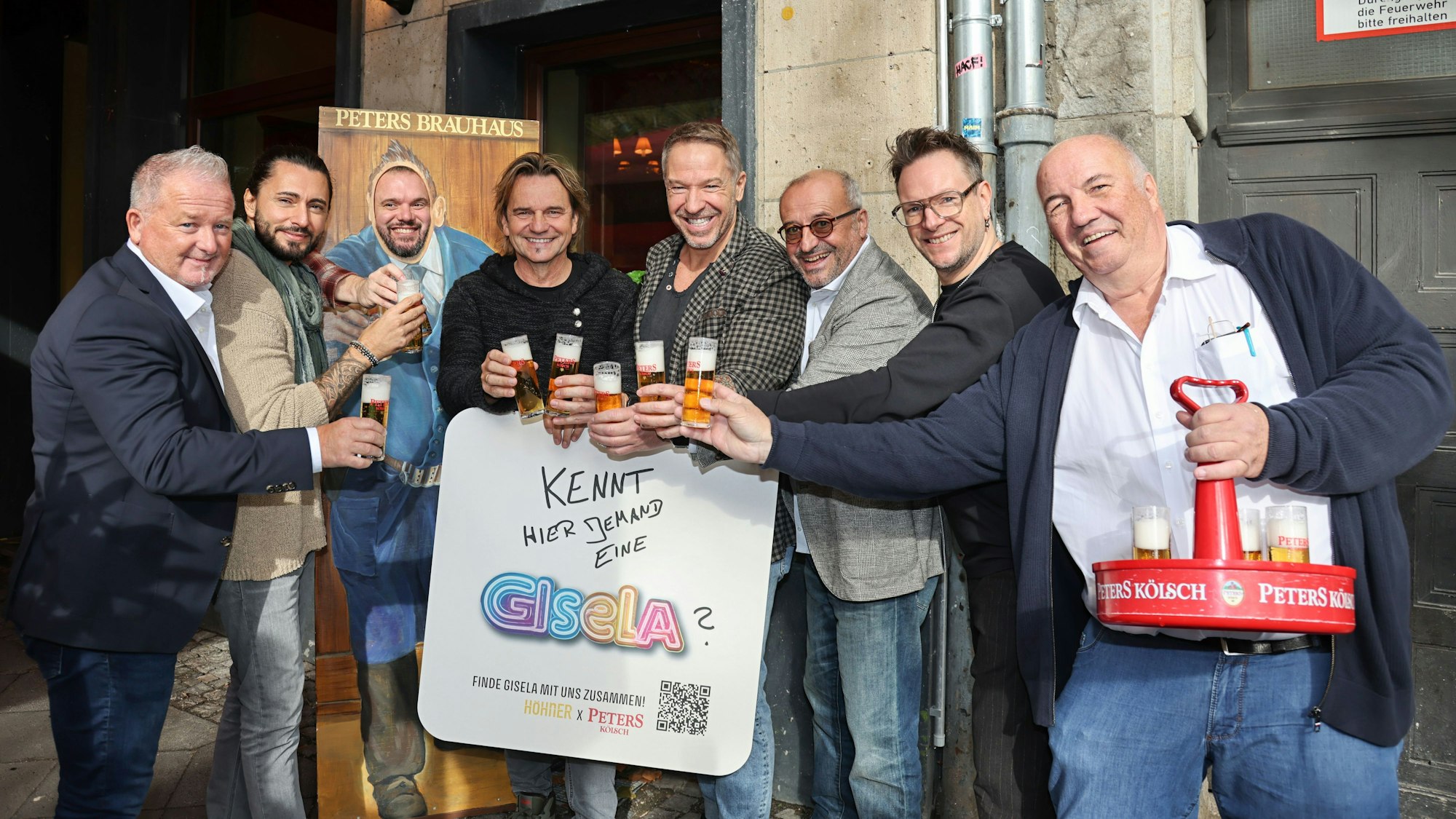 Die Höhner bei der Vorstellung ihrer Kooperation mit der Peters-Brauerei.