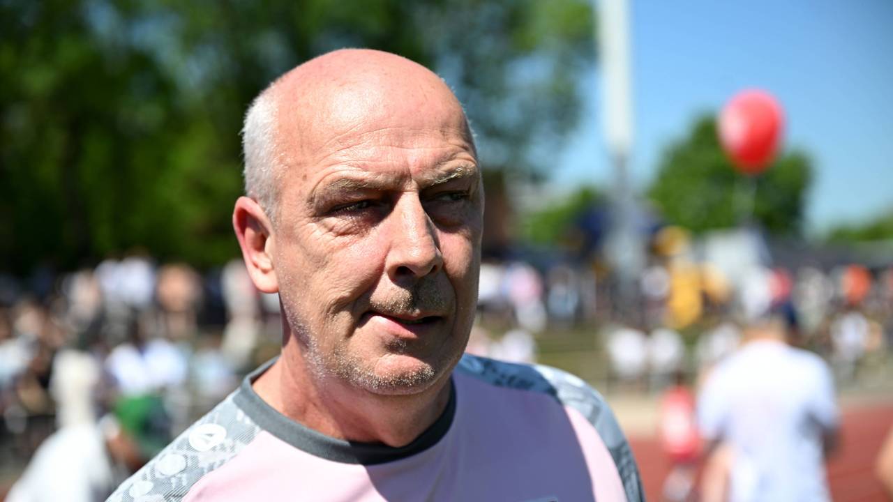 Marios Basler beim „Football Day of Legends“ in Wiesbaden.