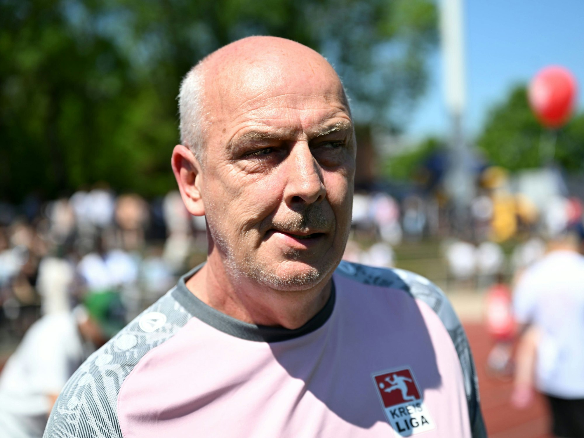 Marios Basler beim „Football Day of Legends“ in Wiesbaden.