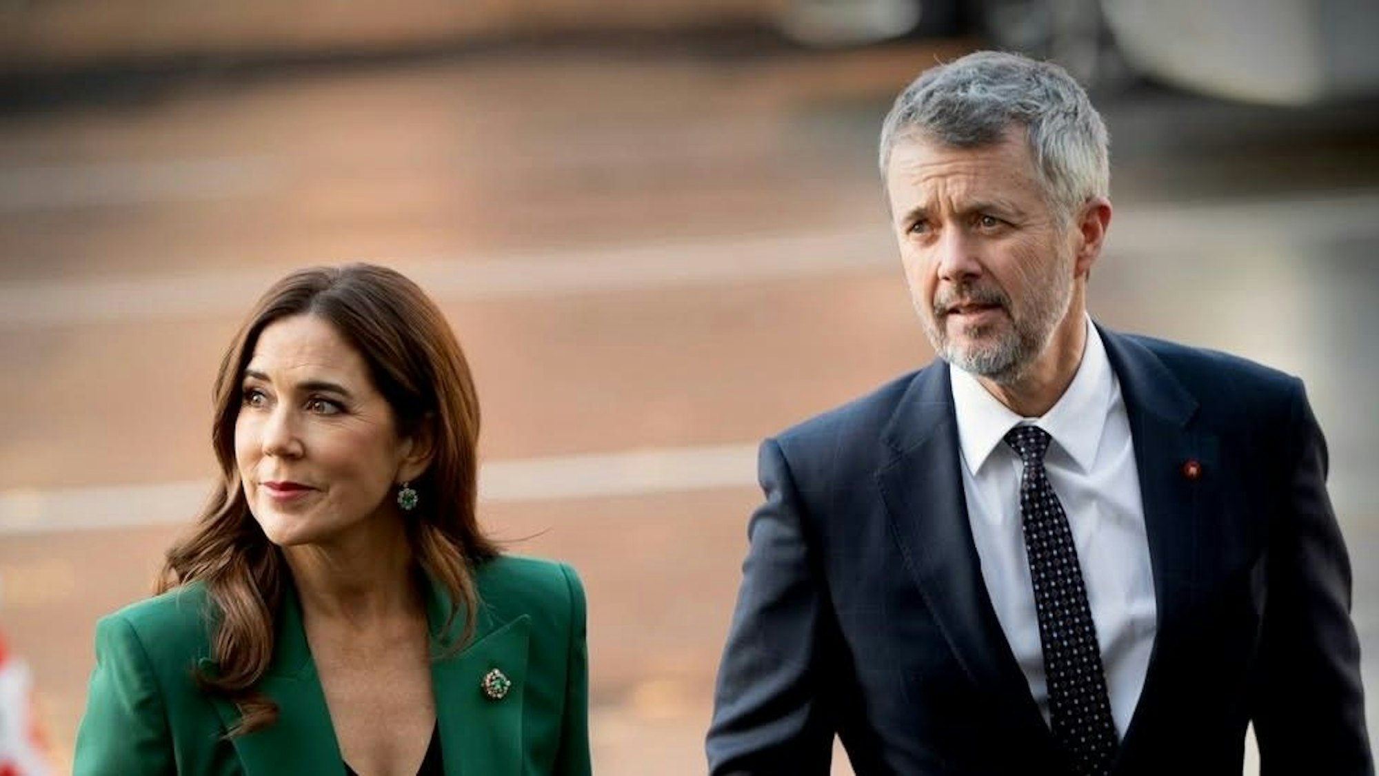 Königin Mary und König Frederik bei ihrem Auftritt in Riga.