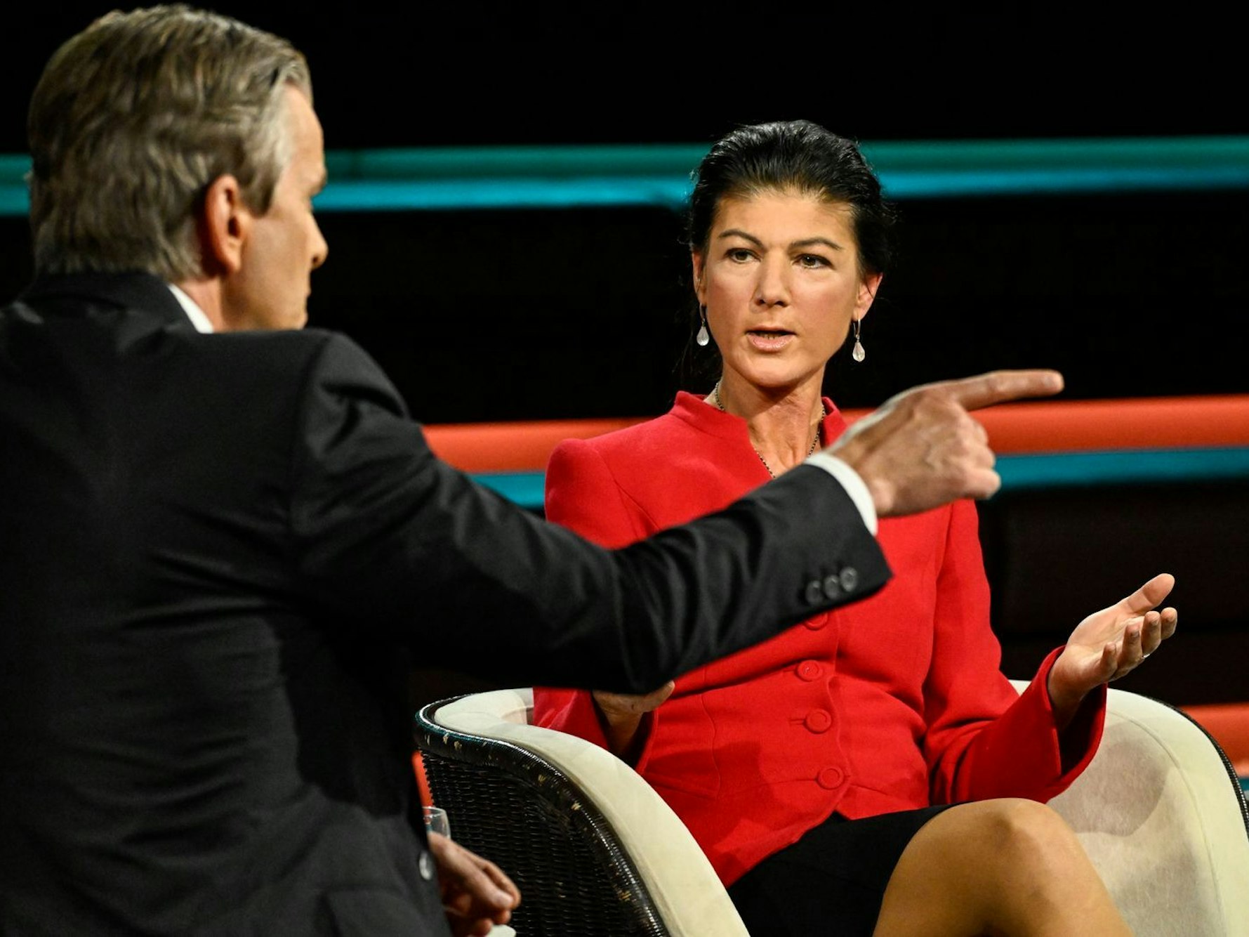 Sahra Wagenknecht warf dem öffentlich-rechtlichen Rundfunk vor, Meinungen wie die des BSW bewusst zu unterdrücken. (Bild: ZDF / Markus Hertrich)