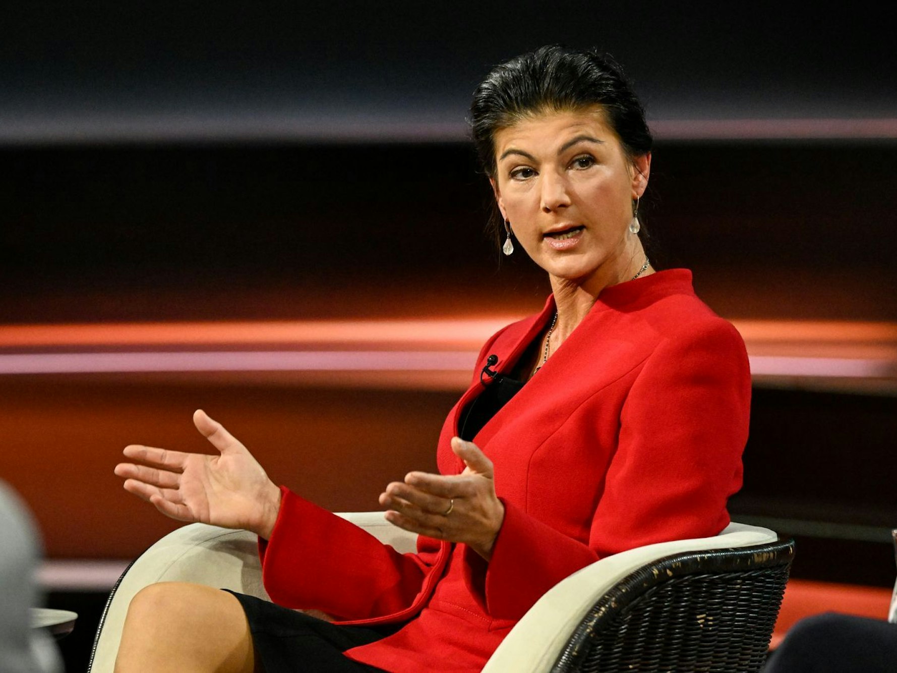 Sahra Wagenknecht eckte vor allem bei ZDF-Moderator Markus Lanz an. (Bild: ZDF / Markus Hertrich)