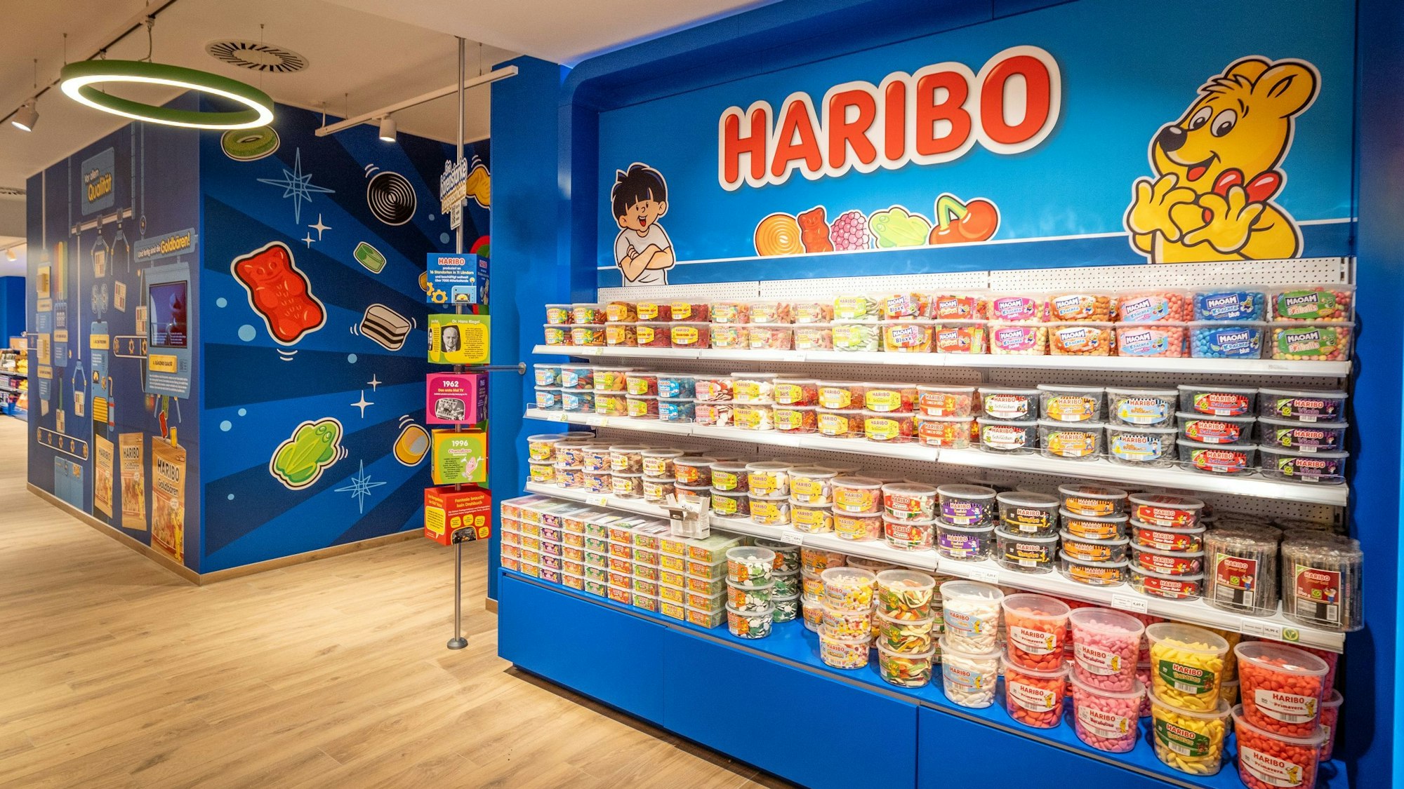 Blick in den neuen Shop von Haribo in Bonn.