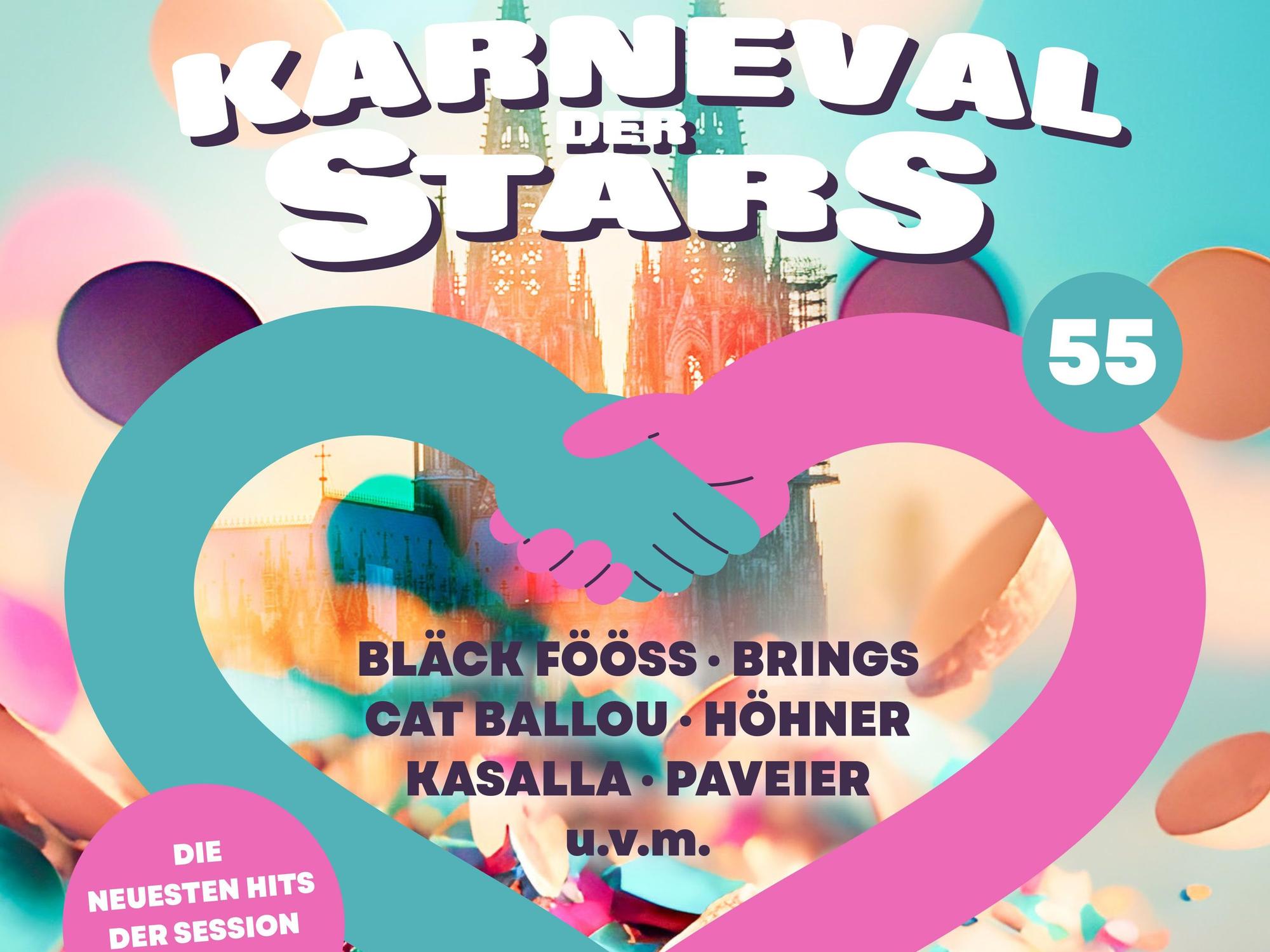 Das CD-Cover der „Karneval der Stars“-Reihe.