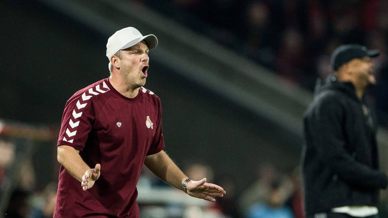 Lukas Kwasniok beim Spiel gegen die Bayern.